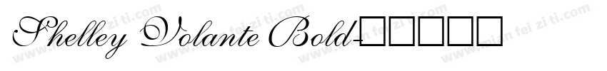 Shelley Volante Bold字体转换